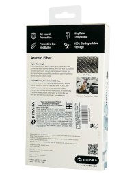 Накладка для i-Phone 15 Pro Max 6.7&quot; Pitaka MagEZ Case Pro 4 1500D черно-серый, кевлар(арамид)