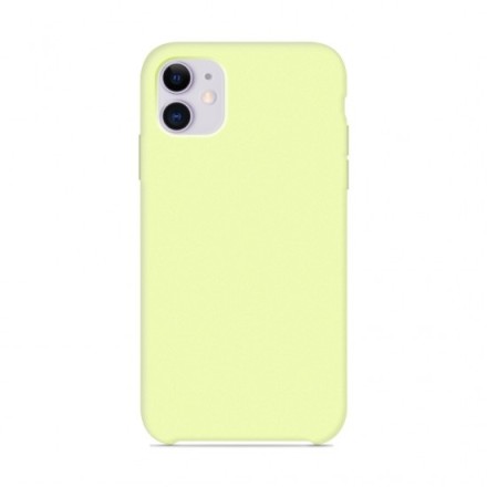  Чехол-накладка i-Phone 11 Silicone icase №51 бледно-желтая