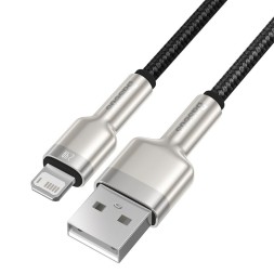 Usb Кабель-зарядка Lightning Baseus Cafule 25см (CALJK-01) 2.4A черный
