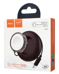 Беспроводное заряд. устр. магнитное Hoco CW51 15W черное