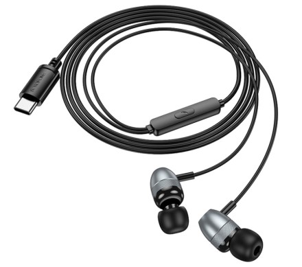  Стереонаушники Borofone BM95 Type-C с микрофоном 1.2м черные