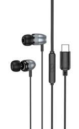 Стереонаушники Borofone BM95 Type-C с микрофоном 1.2м черные