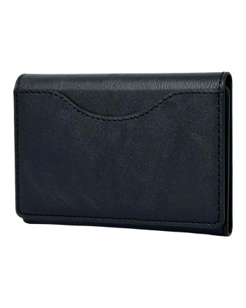  Кожаный чехол-бумажник Leather Wallet с MagSafe для Apple i-Phone черный