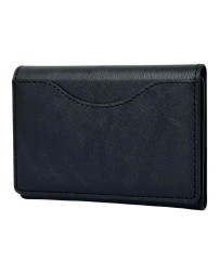 Кожаный чехол-бумажник Leather Wallet с MagSafe для Apple i-Phone черный