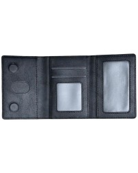 Кожаный чехол-бумажник Leather Wallet с MagSafe для Apple i-Phone черный