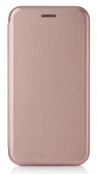Чехол-книжка Samsung Galaxy A12 Fashion Case кожаная боковая розовое золото
