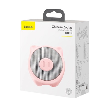  Bluetooth колонка Baseus Pig E06 IP55 V5.0 (NGE06-04) розовая