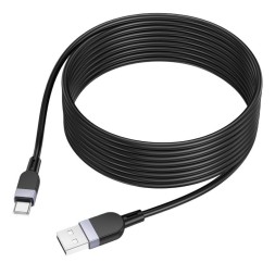 Usb Кабель-зарядка Type-C Hoco X109 3A 3м силиконовый черный