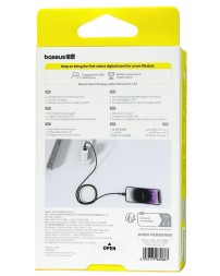 Usb Кабель-зарядка Lightning Baseus Dura Series 2.4A 2м (P10377801U01-02) черно-золотистый