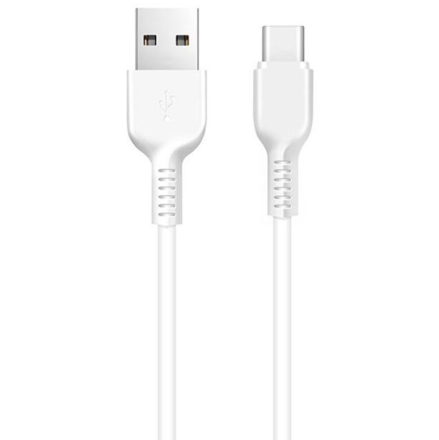  Usb Кабель-зарядка Type-C Hoco X20 Flash 3A 1м силиконовый белый