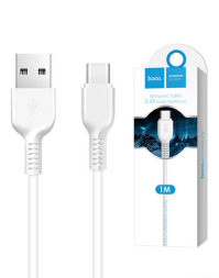 Usb Кабель-зарядка Type-C Hoco X20 Flash 3A 1м силиконовый белый