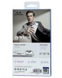 ΠΠ°ΠΊΠ»Π°Π΄ΠΊΠ° Π΄Π»Ρ i-Phone 17 Pro Max Keephone Skin Grip MagSnap ΠΏΡΠΎΠ·ΡΠ°ΡΠ½ΡΠΉ