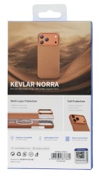 Накладка для i-Phone 17 Pro Max Keephone Kevlar Norra MagSnap (Compatible) оранжевый