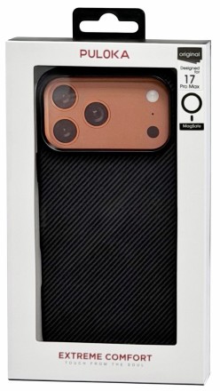  Накладка для i-Phone 17 Pro Max Puloka Classic Magsafe черный
