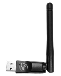 USB-адаптер беспроводной Selenga скорость до 150 Мбит/с с антенной черный