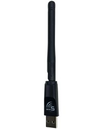 USB-адаптер беспроводной Selenga скорость до 150 Мбит/с с антенной черный