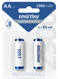 Аккумулятор NiMh Smartbuy AA/2BL 2300 mAh (24/240) SBBR-2A02BL2300