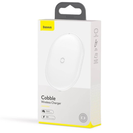  Беспроводное зарядное устройство Baseus Сobble 15W WXYS-02 белый