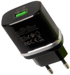 Сетевое зар. устр. Hoco C12Q 1USB QC3.0 2.4A черное