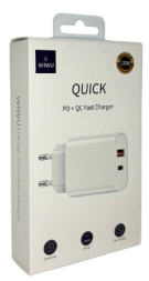 Сетевое зар. устр. WIWU Quick 1USB/1C 20W (Wi-U002) белое