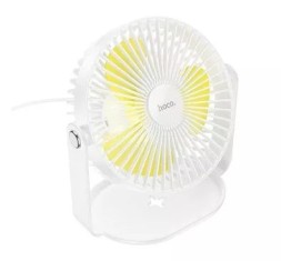 Настольный вентилятор Hoco F14 белый