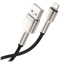 Usb Кабель-зарядка Lightning Baseus Cafule Metal 1м (CALJK-A01) 2.4A черный
