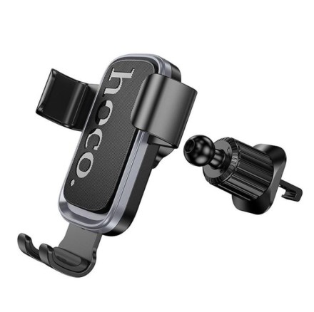  Держатель в автомобиль в воздуховод Hoco H80 с зажимом черный