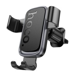 Держатель в автомобиль в воздуховод Hoco H80 с зажимом черный