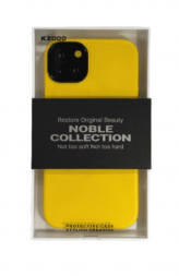 Накладка для i-Phone 14 Plus K-Doo Noble кожаная желтая