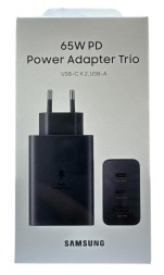 Сетевое зар. устр. для Samsung 65W 1USB/2C в упаковке черное (High copy)