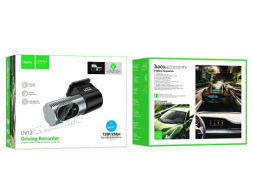Автомобильный видеорегистратор Hoco DV13 серый