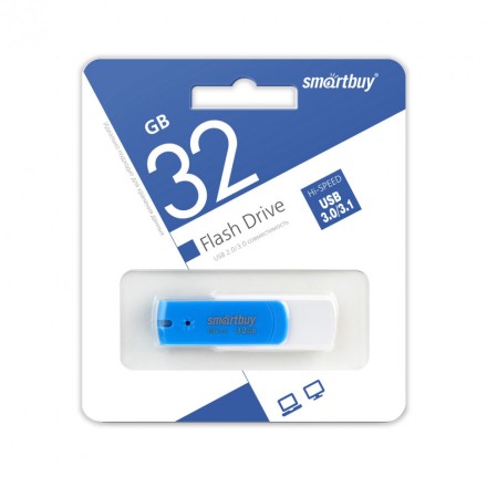  3.0 USB флеш накопитель Smartbuy 32GB Diamond Blue (SB32GBDB-3)