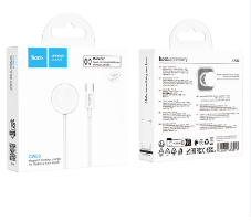 Беспроводное зарядное устройство для Apple Watch Hoco CW59 магнитное 1.2м 1A белое