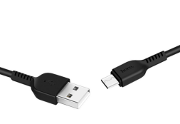 Usb Кабель-зарядка Micro Hoco X20 Flash 3м силиконовый чёрный