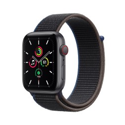 Сменный браслет для Apple Watch 38-40mm ткань липучка чёрный