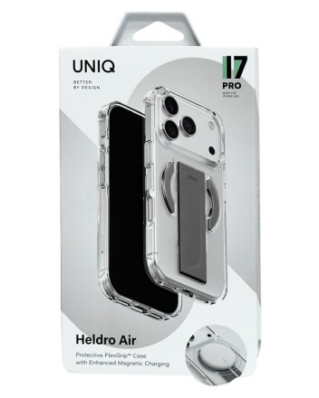  Накладка для i-Phone 17 Pro Uniq Heldro Air Magsafe серая