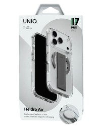 Накладка для i-Phone 17 Pro Uniq Heldro Air Magsafe серая