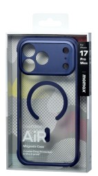 Накладка для i-Phone 17 Pro Max Momax AiR Magsafe синий