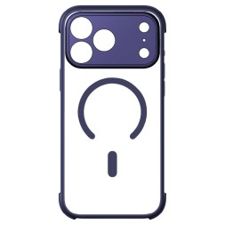 Накладка для i-Phone 17 Pro Max Momax AiR Magsafe синий