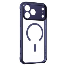 Накладка для i-Phone 17 Pro Max Momax AiR Magsafe синий