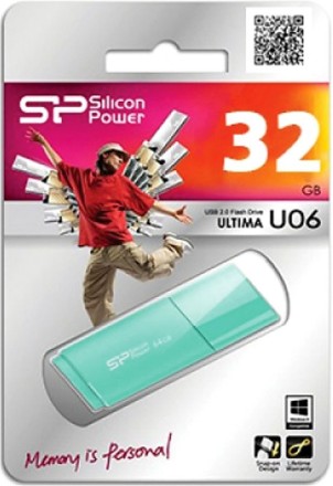  USB флеш накопитель Silicon Power 32GB Ultima U06 Green