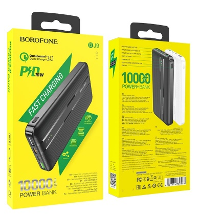  Powerbank Borofone BJ9 10000mAh 2USB/1C 18W/20W черный