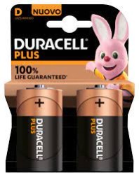 Батарейка алкалиновая Duracell Plus LR20 D/BL2