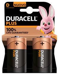  Батарейка алкалиновая Duracell Plus LR20 D/BL2