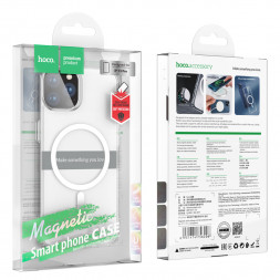 Накладка для i-Phone 13 Pro Hoco Magnetic series силикон прозрачный