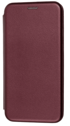  Чехол-книжка Xiaomi Pocophone X3 Fashion Case кожаная боковая бордовая