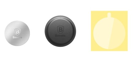  Комплект пластин для держателя Baseus Magnet Iron Suit (ACDR-A0S) серебристый