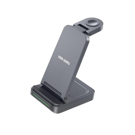  Беспроводное зарядное устройство 3в1 Ven-Dens WLC015 черное