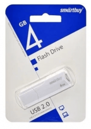 USB флеш накопитель SmartBuy 4GB CLUE White (SB4GBCLU-W)