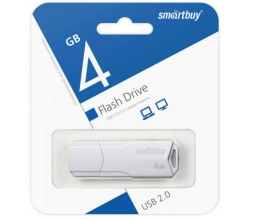 USB флеш накопитель SmartBuy 4GB Clue White (SB4GBCLU-W)